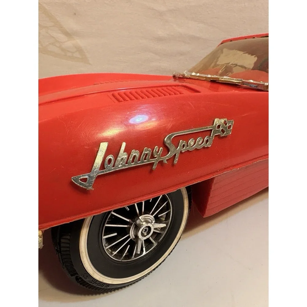 VINTAGE 1966 TOPPER TOYS- JOHNNY SPEED JAGUAR BATTERY REMOTE CONTROL 21